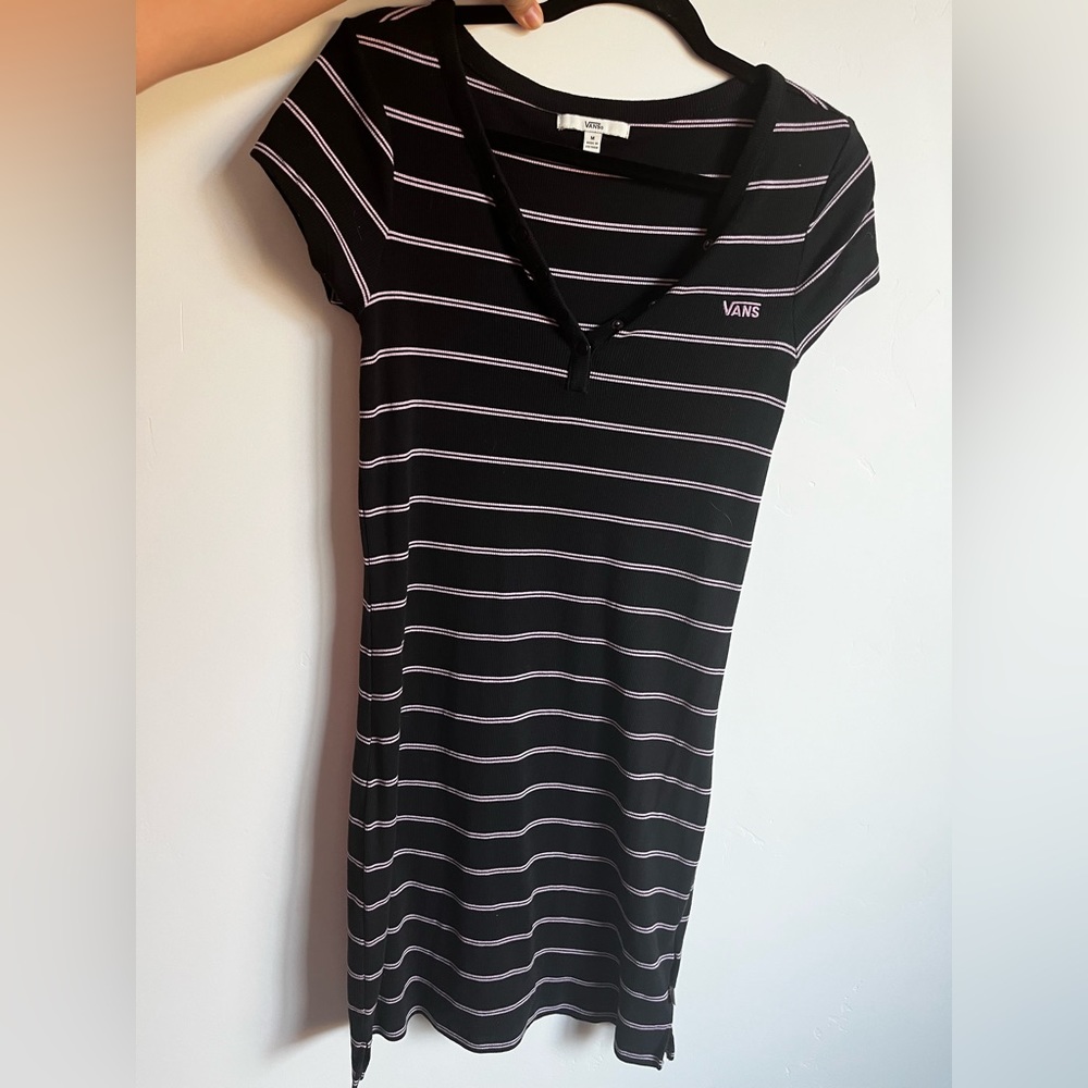 Ribbed Vans polo dress
